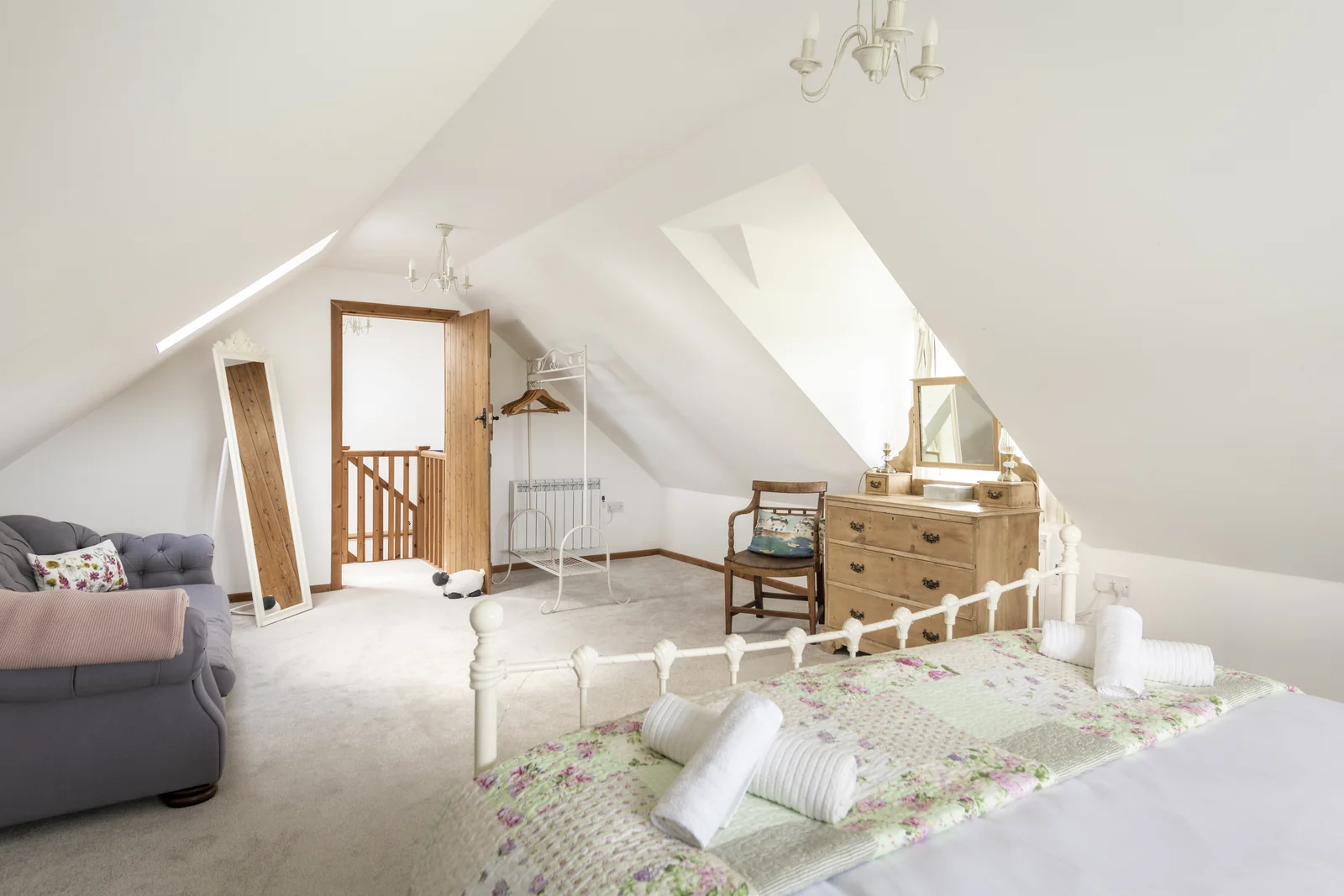 Upstairs master bedroom, reverse view